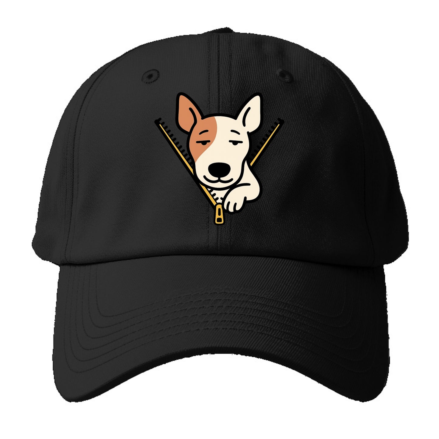Bull Terrier - Baseball Cap For Big Heads - Black