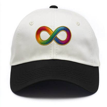 Infinity Symbol  - Two Tone Cap - Black