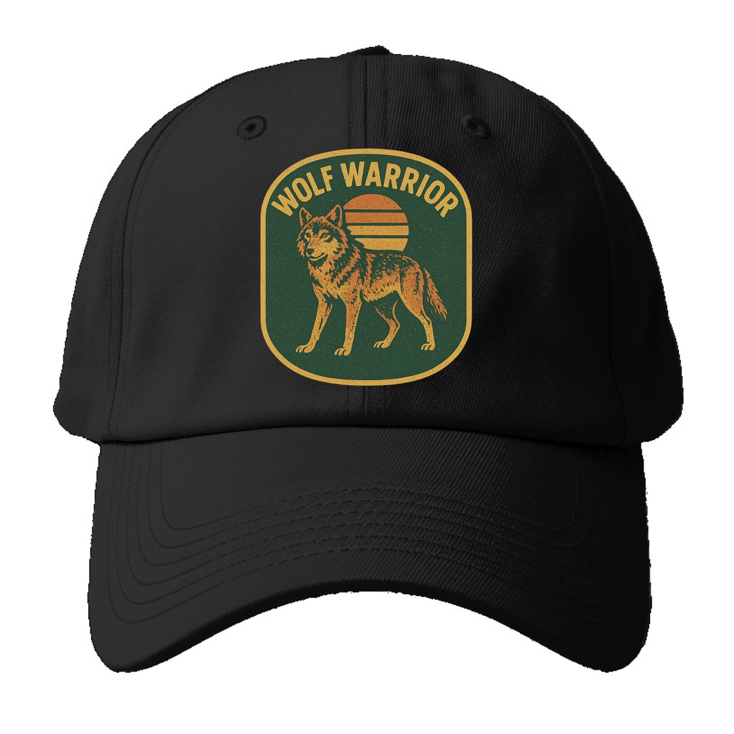 Wolf Warrior  - Baseball Cap For Big Heads - Black