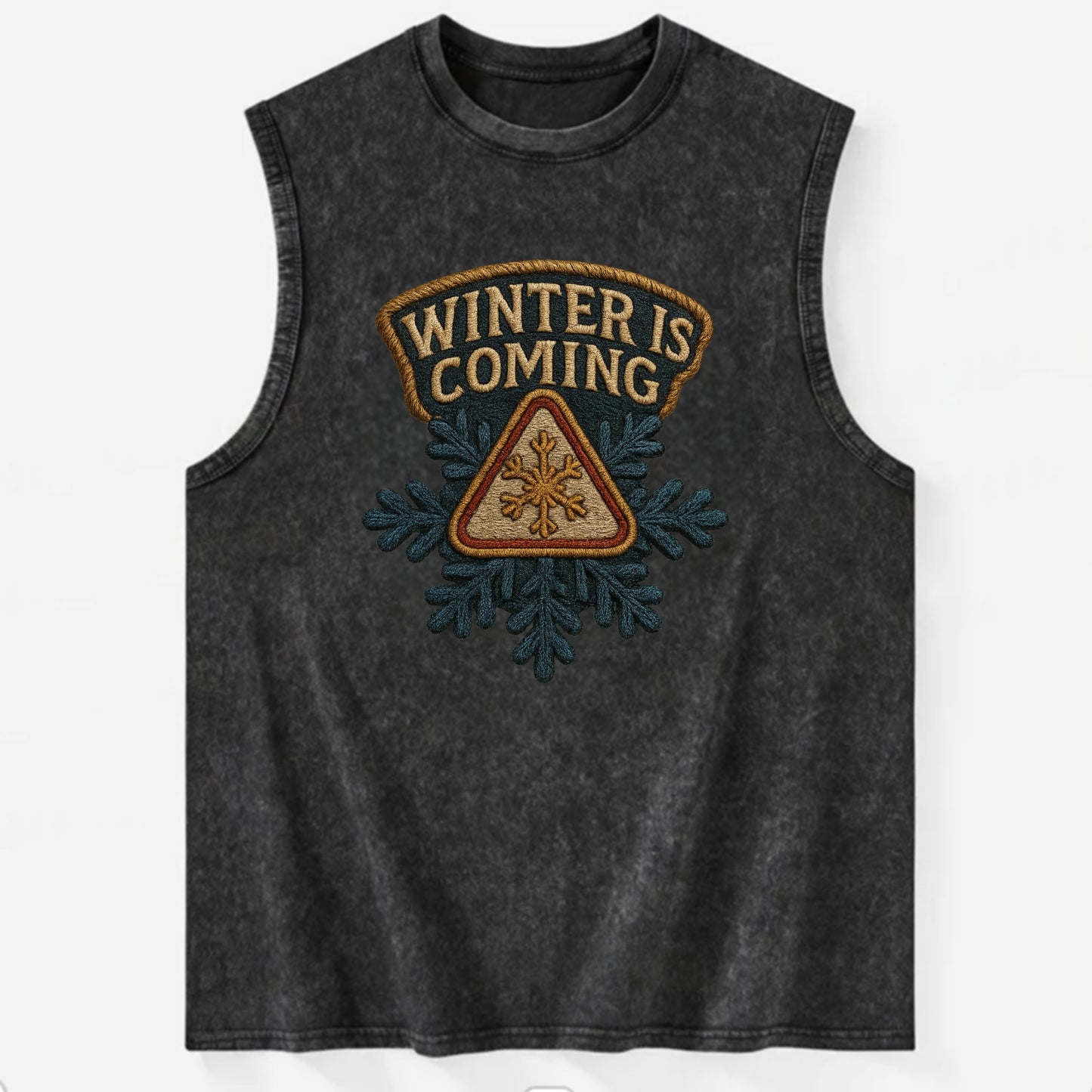 Winter Is Coming  - Vintage Washed Tank - Black