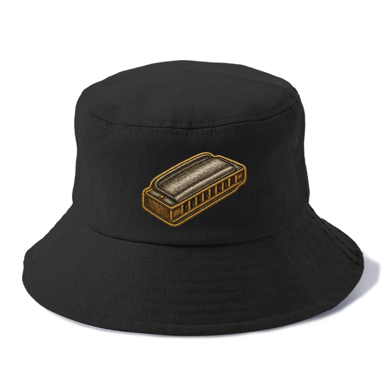 Harmonica  - Bucket Hat - Black