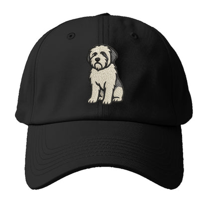 Polish Lowland Sheepdog - White and gray - Baseball Cap For Big Heads - Black