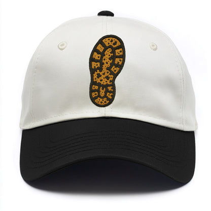 Hiking Boot Print  - Two Tone Cap - Black