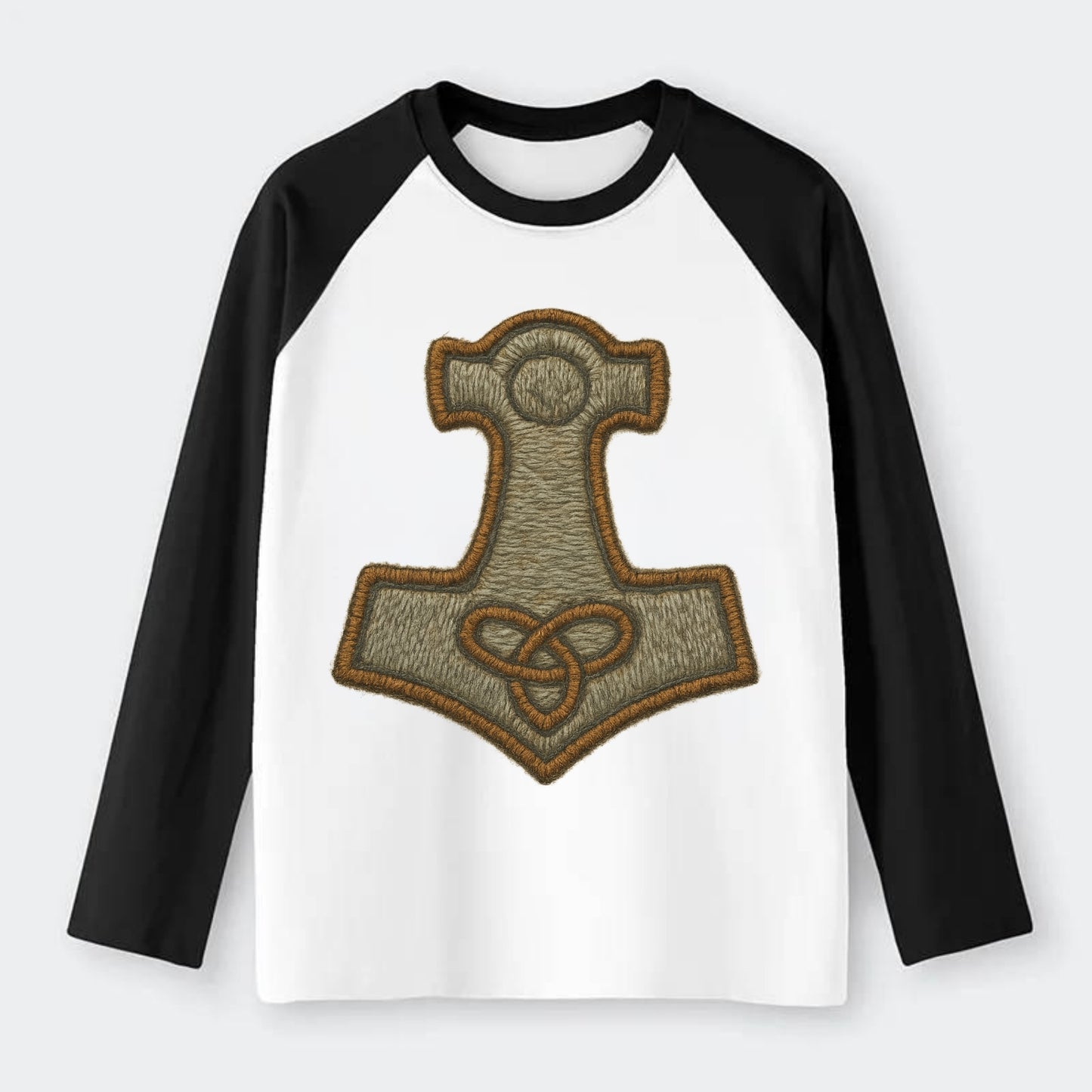 Mjolnir - Raglan Long Sleeve T-Shirt - Black