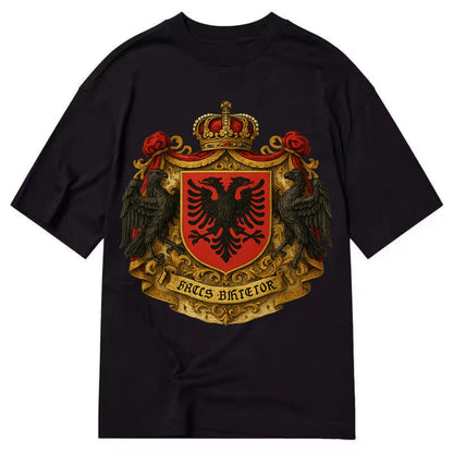 Albania Double Eagle Emblem  - Classic T-shirt - Black