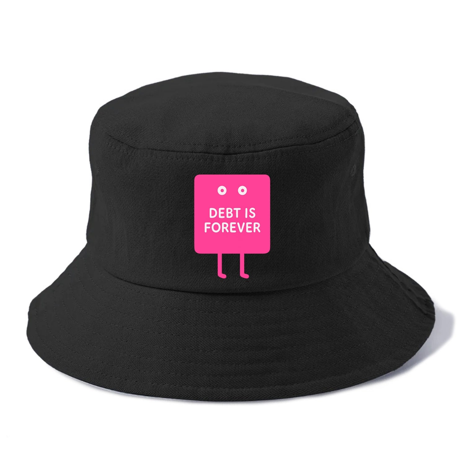 DEBT IS FOREVER | Immortal credit card - Bucket Hat - Black