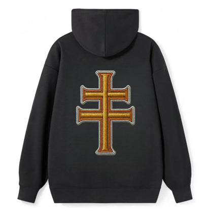 Patriarchal Cross - Classic Pullover Hoodie - Black