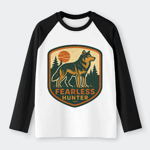 Fearless Hunter  - Raglan Long Sleeve T-Shirt