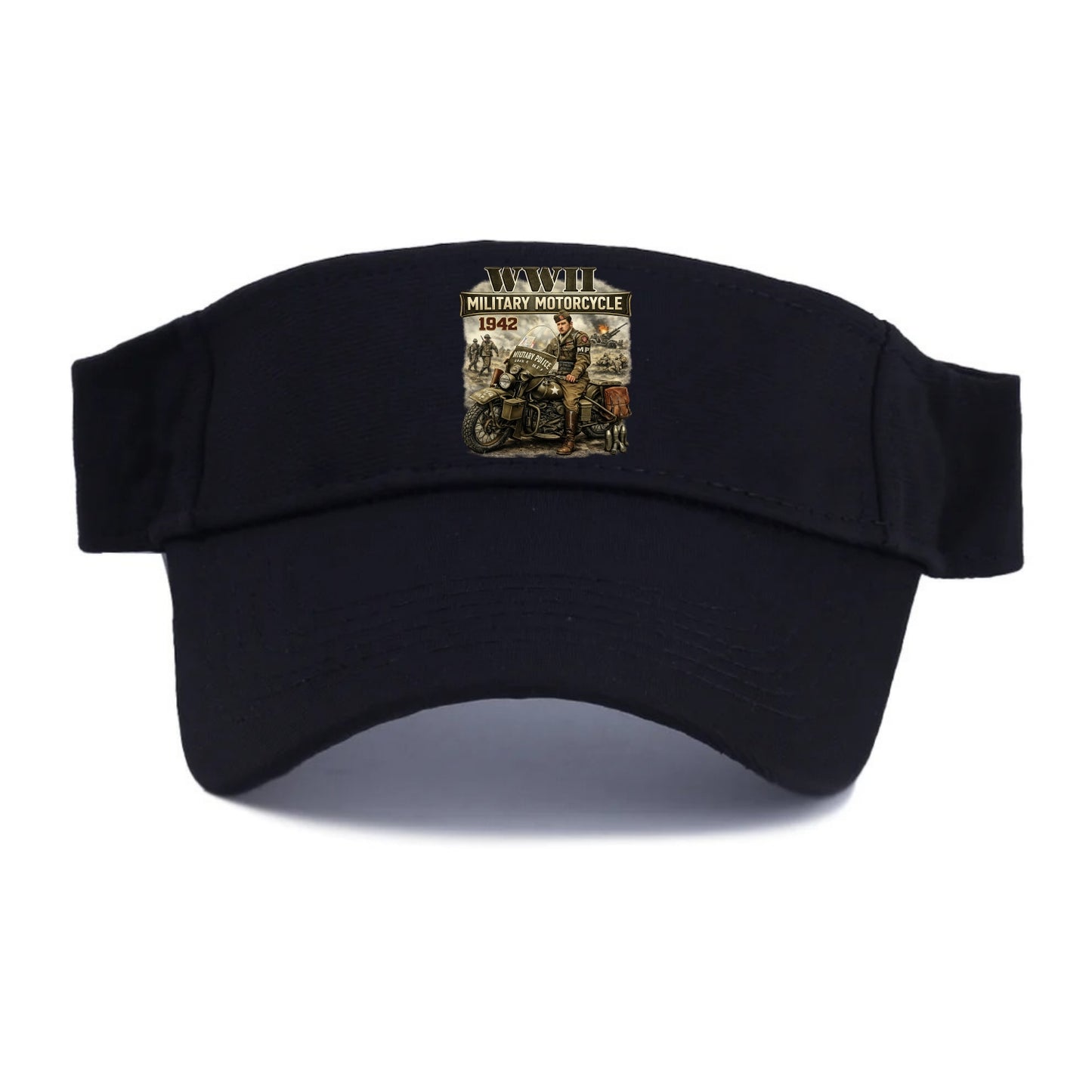 Wwii Military Motorcycle 1942 - Visor - Black