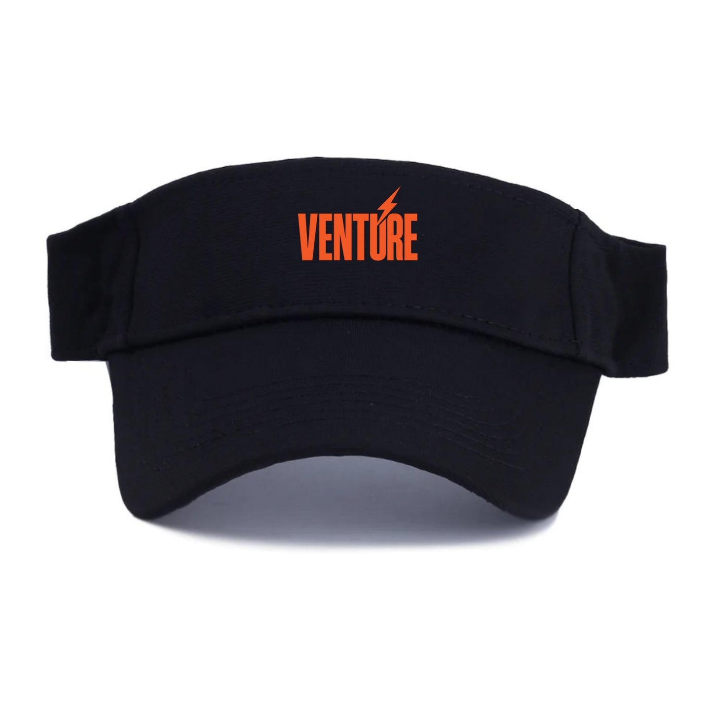 Bold typography design - "VENTURE" - taking risks, bold exploration - Visor - Black