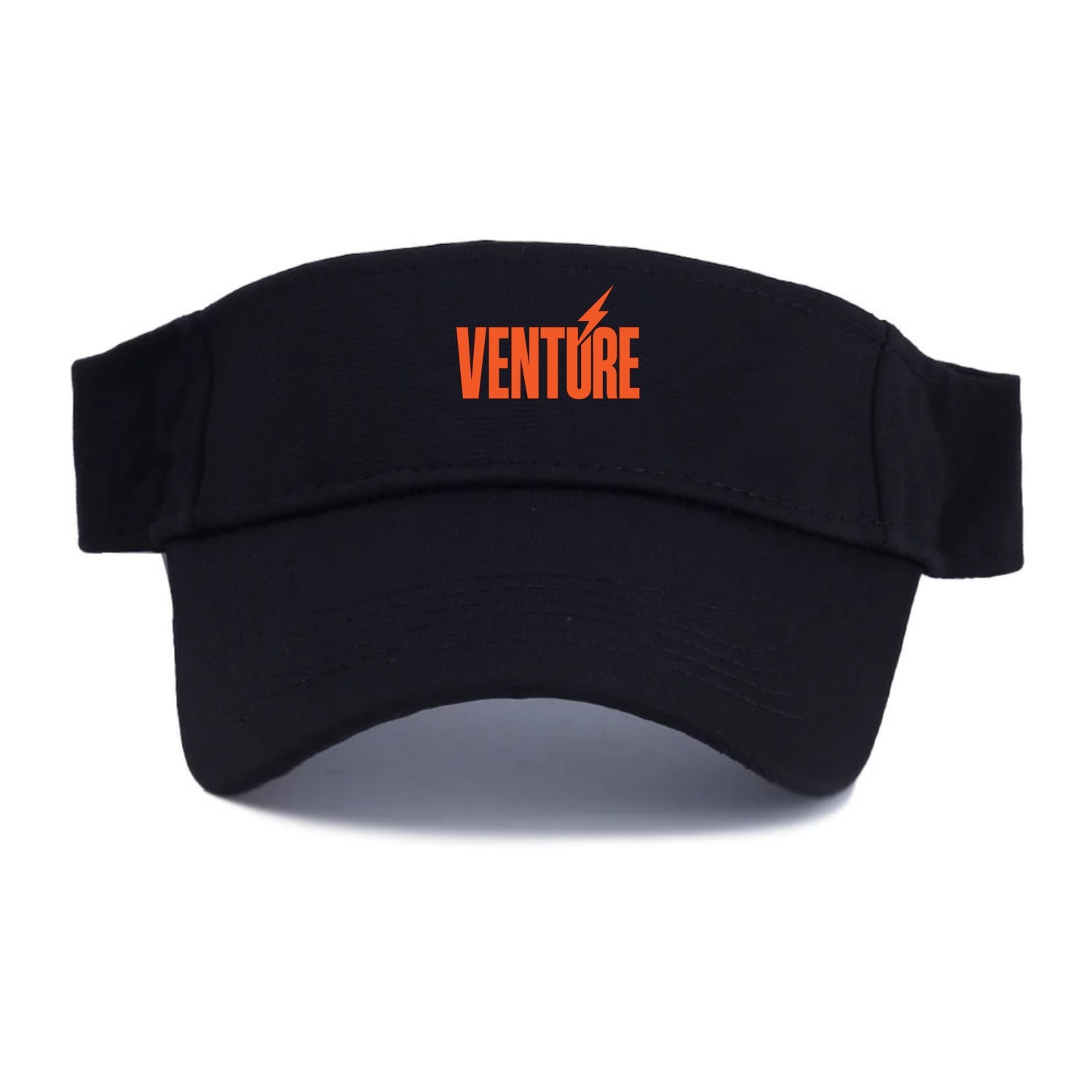 Bold typography design - "VENTURE" - taking risks, bold exploration - Visor - Black