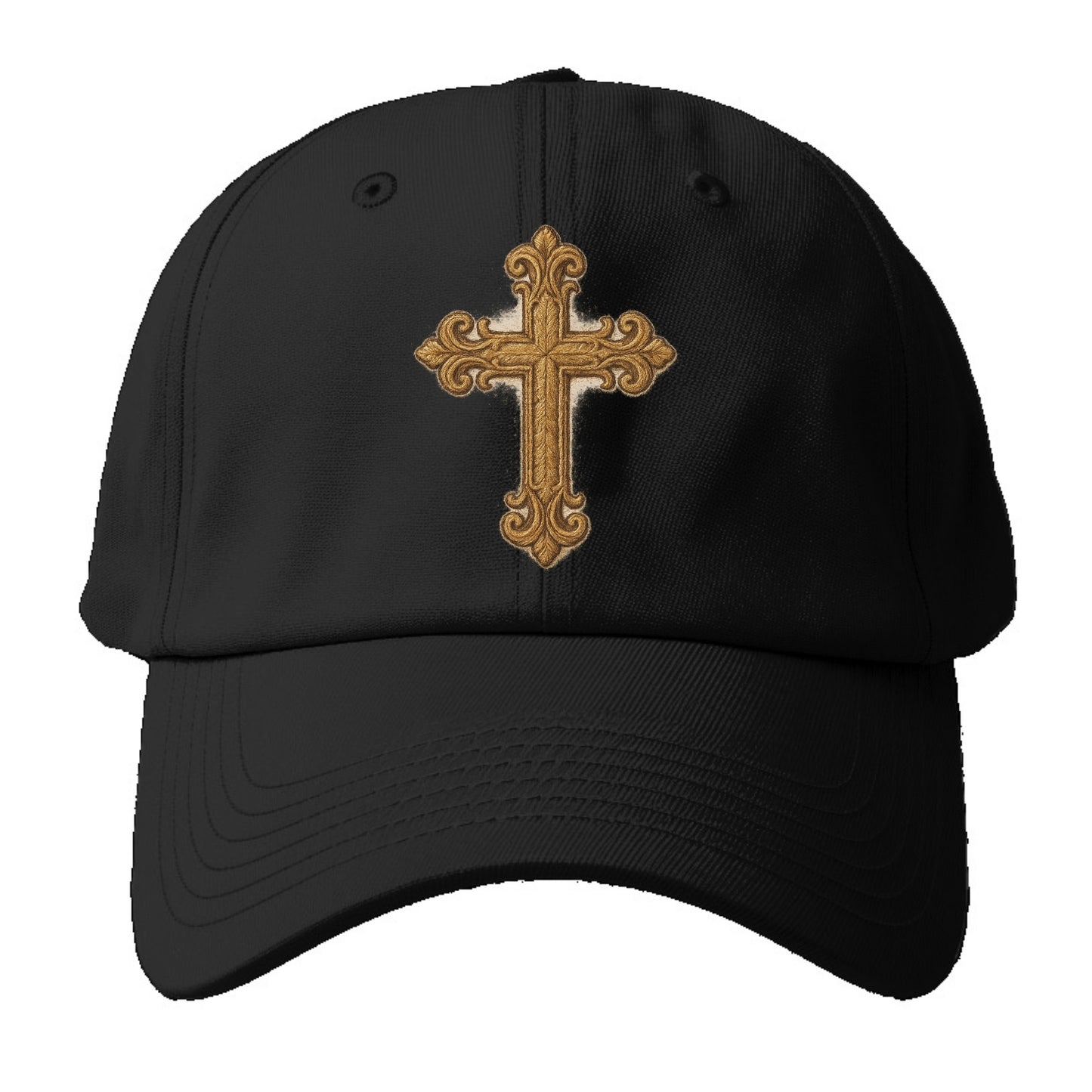 Baroque Cross  - Baseball Cap - Black