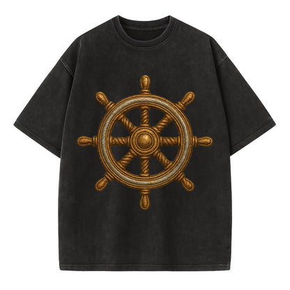 Ship's Wheel  - Vintage T-shirt - Black