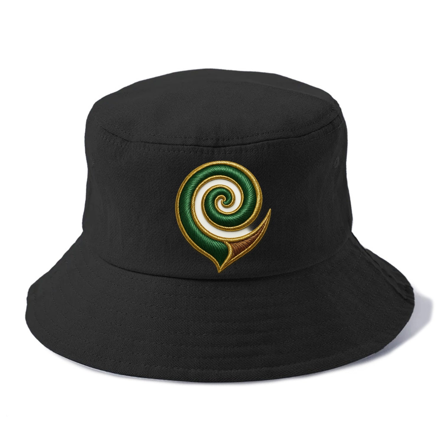 Maori Koru  - Bucket Hat - Black