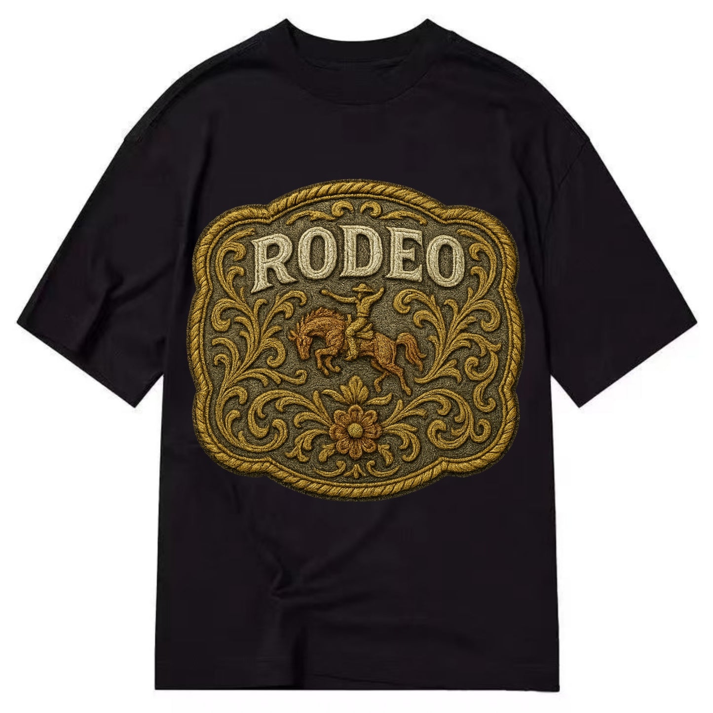 Rodeo Buckle  - Classic T-shirt - Black