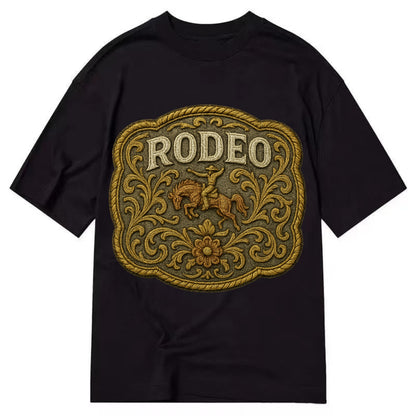 Rodeo Buckle  - Classic T-shirt - Black