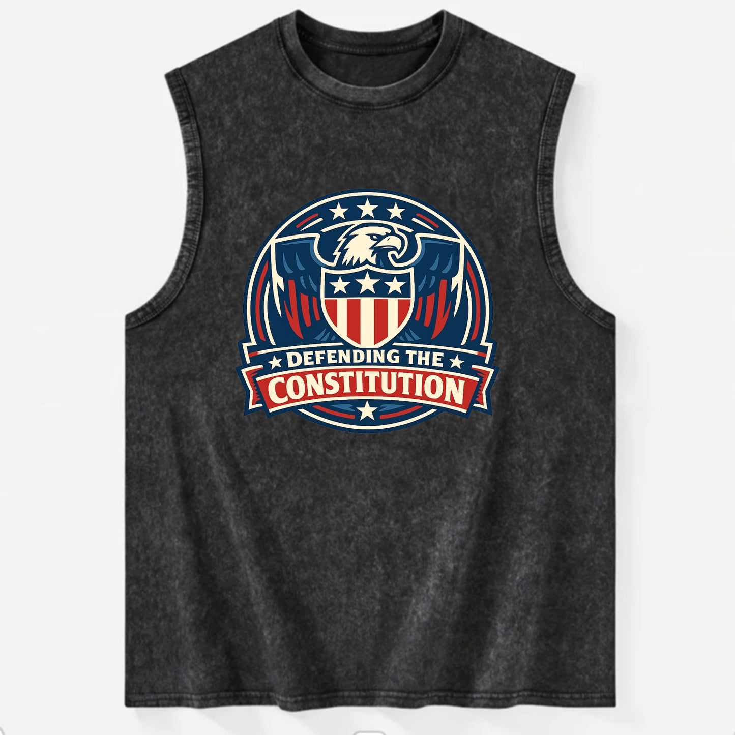 Defend Constitution - Vintage Washed Tank - Black