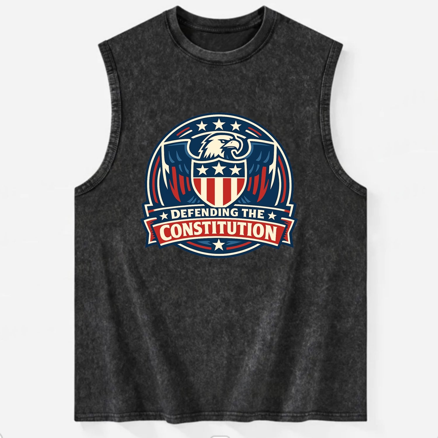 Defend Constitution - Vintage Washed Tank - Black
