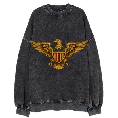 Pilot Wings  - Vintage Sweatshirt - Black