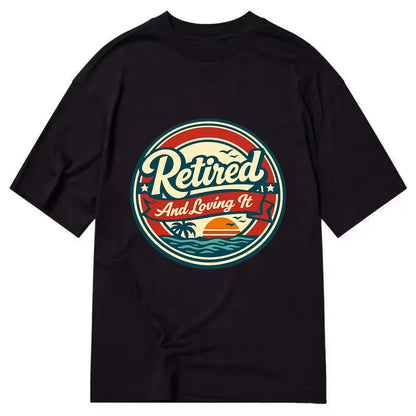 Carefree Retirement Emblem - Classic T-shirt - Black