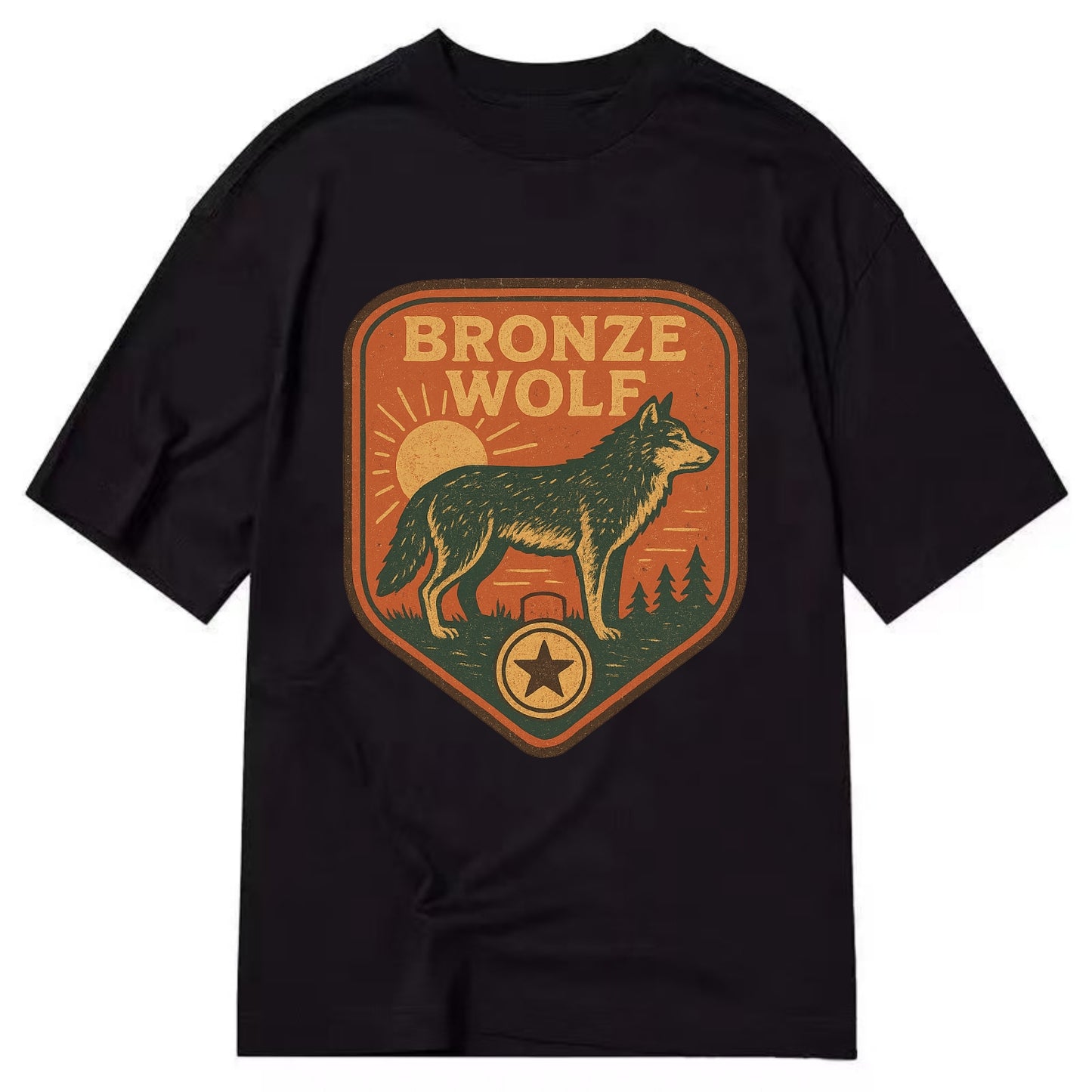 Bronze Wolf Medal  - Classic T-shirt - Black