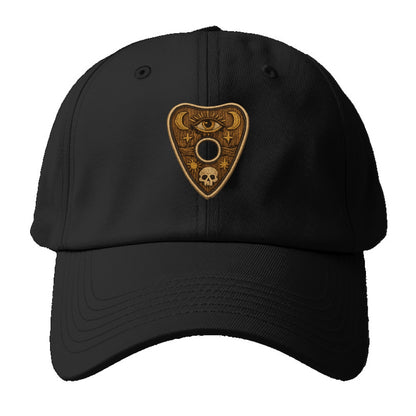 OUIJA PLANCHETTE - spirit board pointer in wood and gold , seance - Baseball Cap For Big Heads - Black