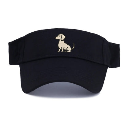 Dachshund - Long body profile view - Visor - Black