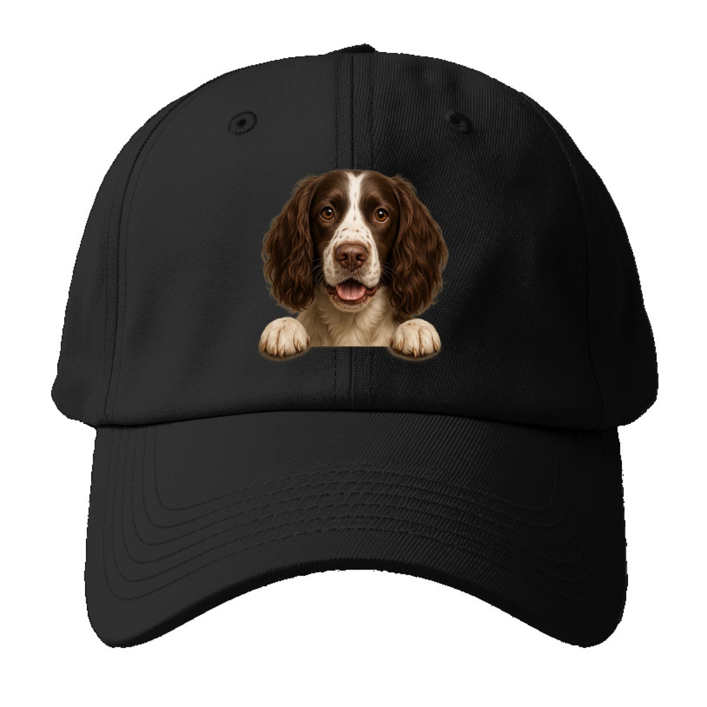 English Springer Spaniel  - Baseball Cap - Baseball Cap For Big Heads - Black