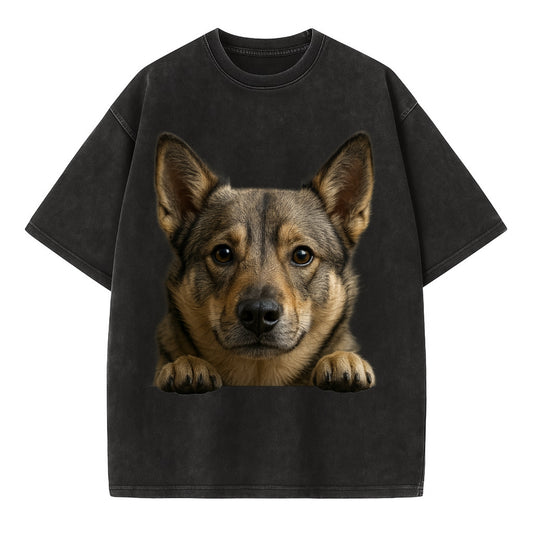 Swedish Vallhund  - Vintage T-shirt - Black