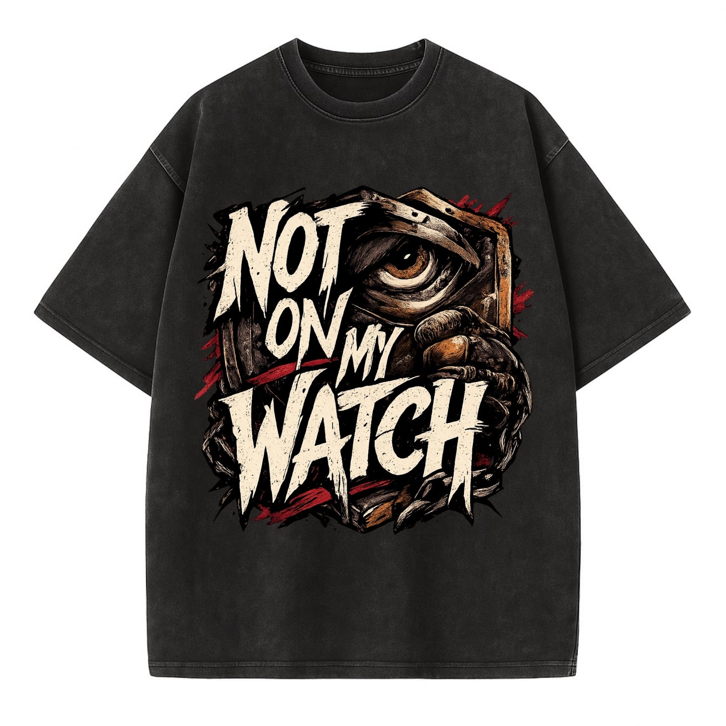 Not On My Watch - Vintage T-shirt - Black