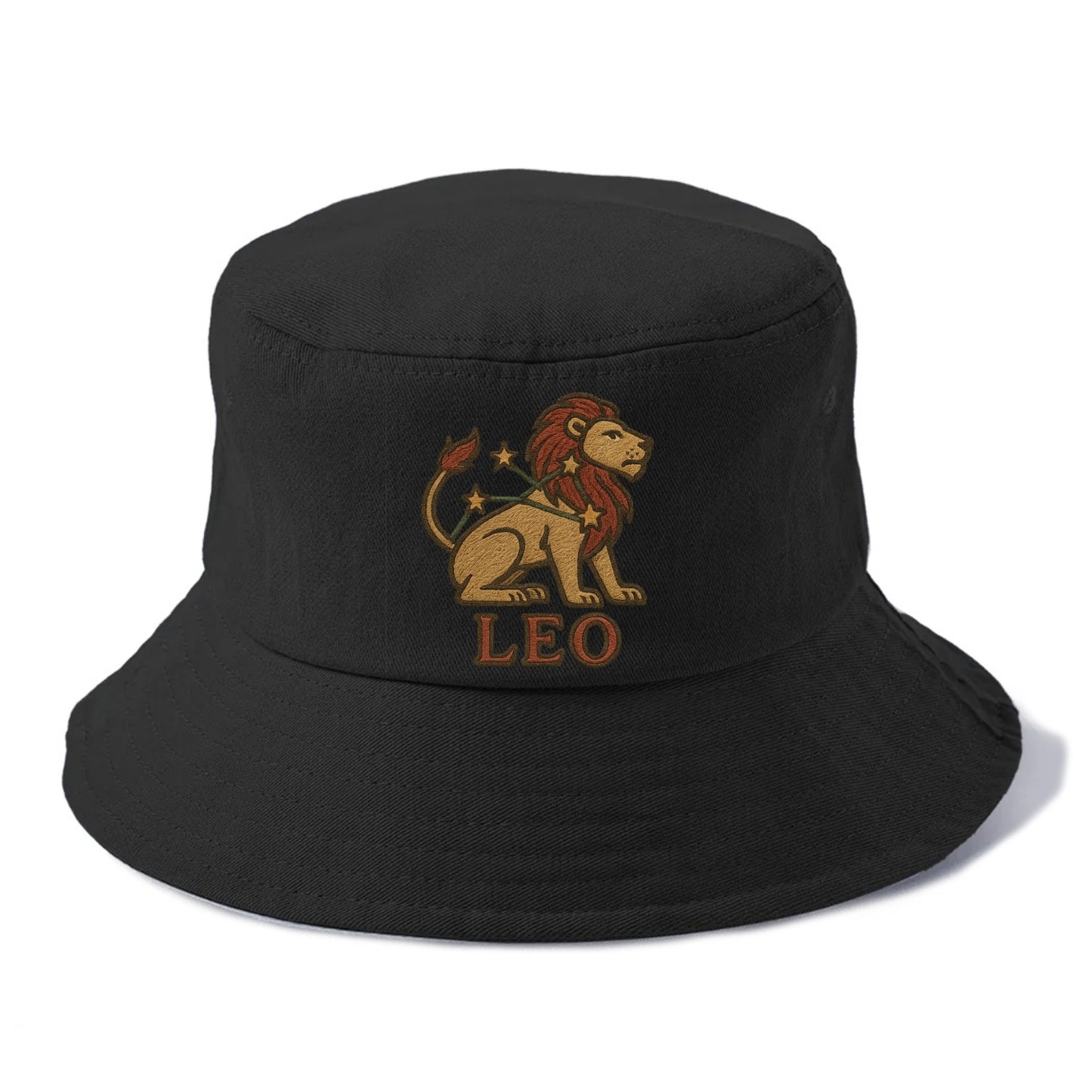 Leo Lion  - Bucket Hat - Black