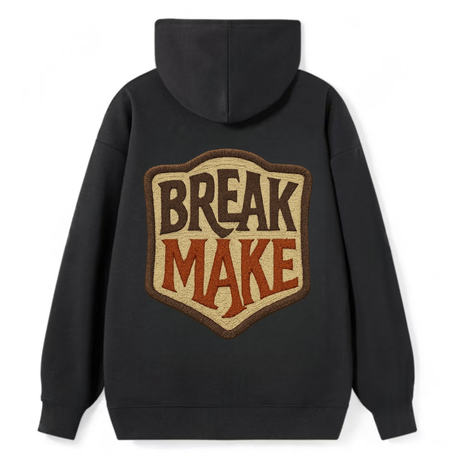 BREAK;MAKE THE RULES Rebel Red Snapback - Classic Pullover Hoodie - Black