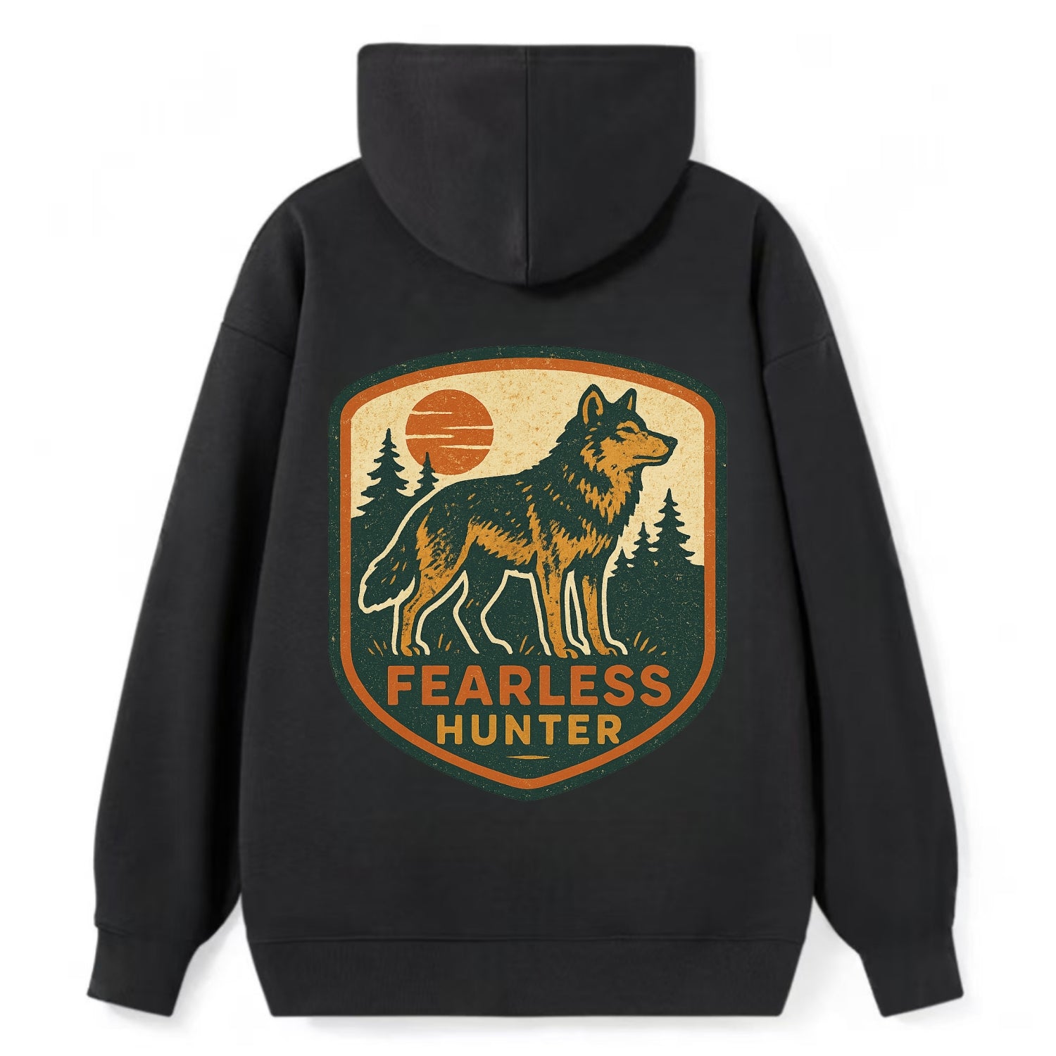 Fearless Hunter  - Classic Pullover Hoodie - Black