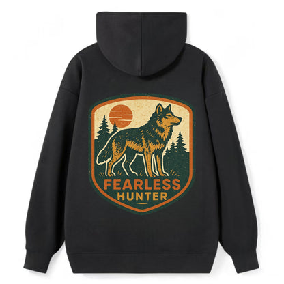 Fearless Hunter  - Classic Pullover Hoodie - Black