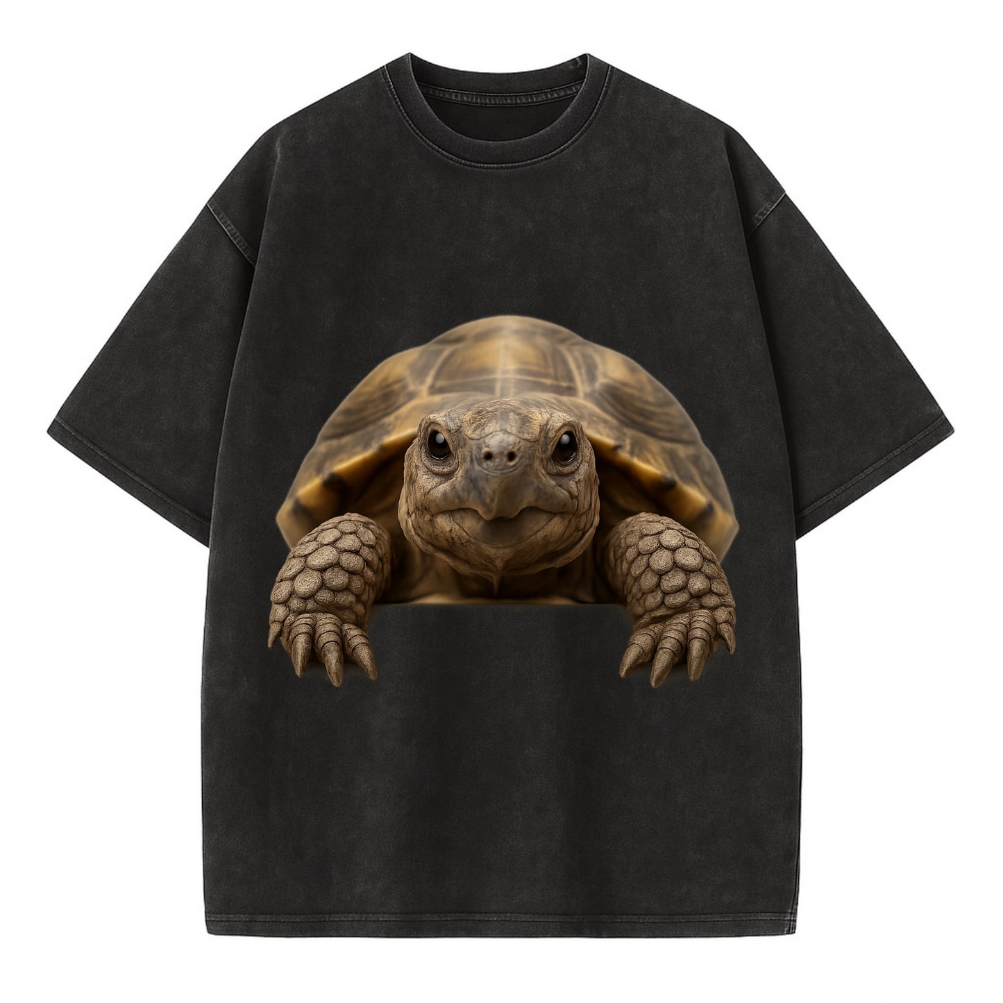 Tortoise  - Vintage T-shirt - Black