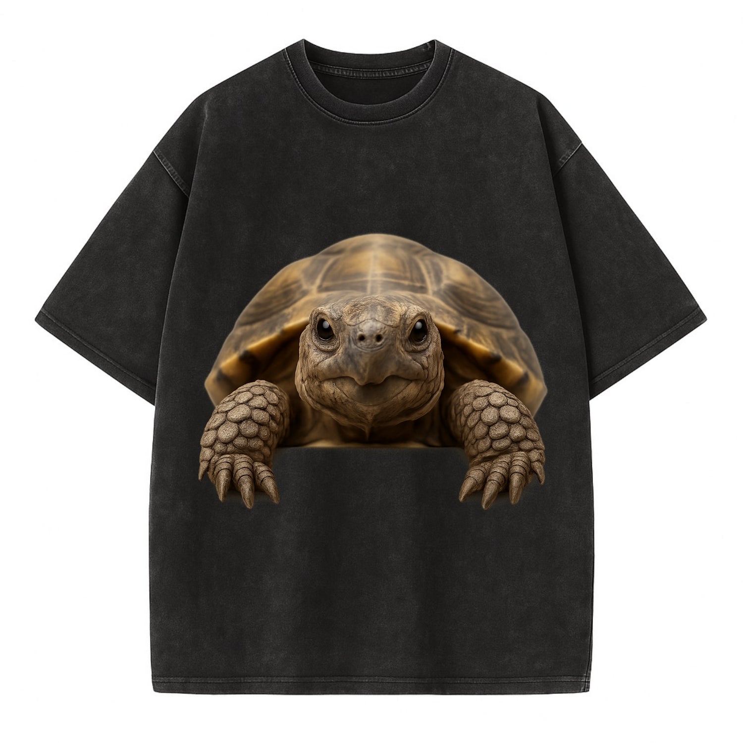 Tortoise  - Vintage T-shirt - Black