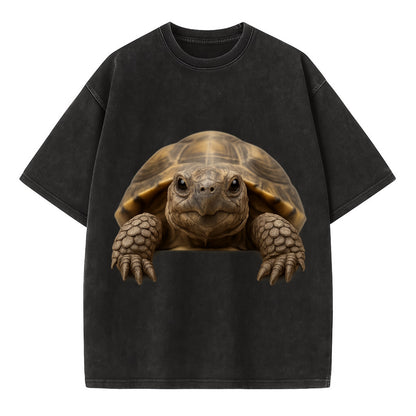 Tortoise  - Vintage T-shirt - Black