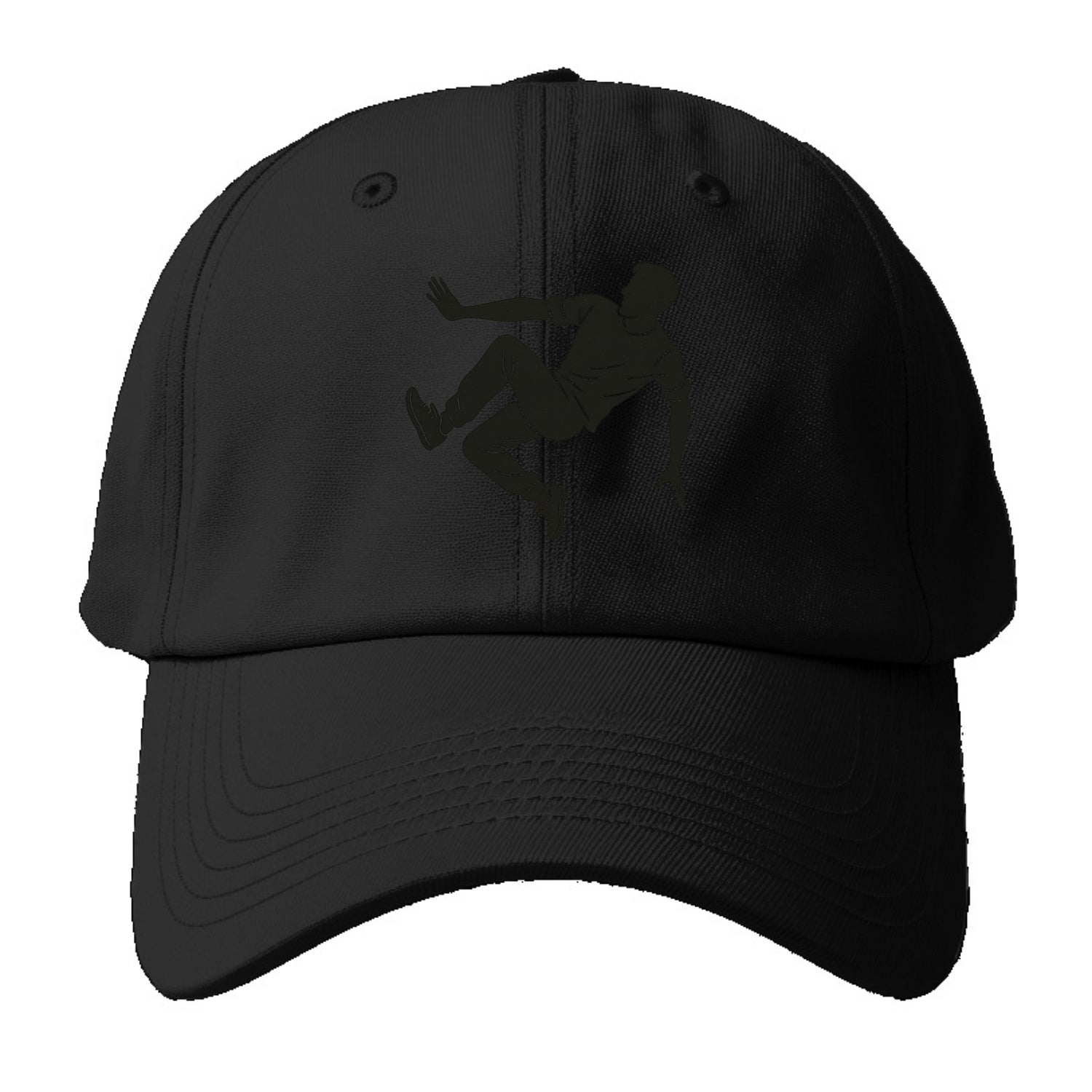 Parkour athlete wall run - Baseball Cap - Black
