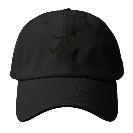 Parkour athlete wall run - Baseball Cap - Black