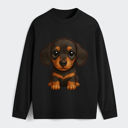 Baby Dachshund Puppy - long body, short legs, floppy ears, curious - Classic Long Sleeve Shirt