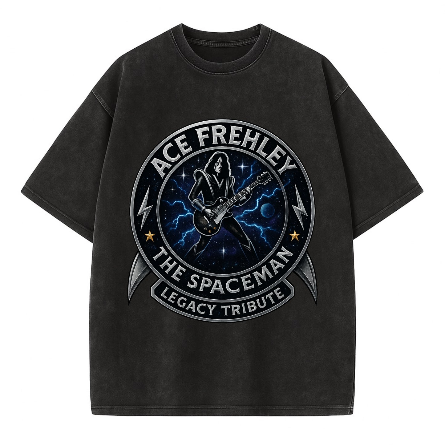 Ace Legacy Seal - Vintage T-shirt - Black