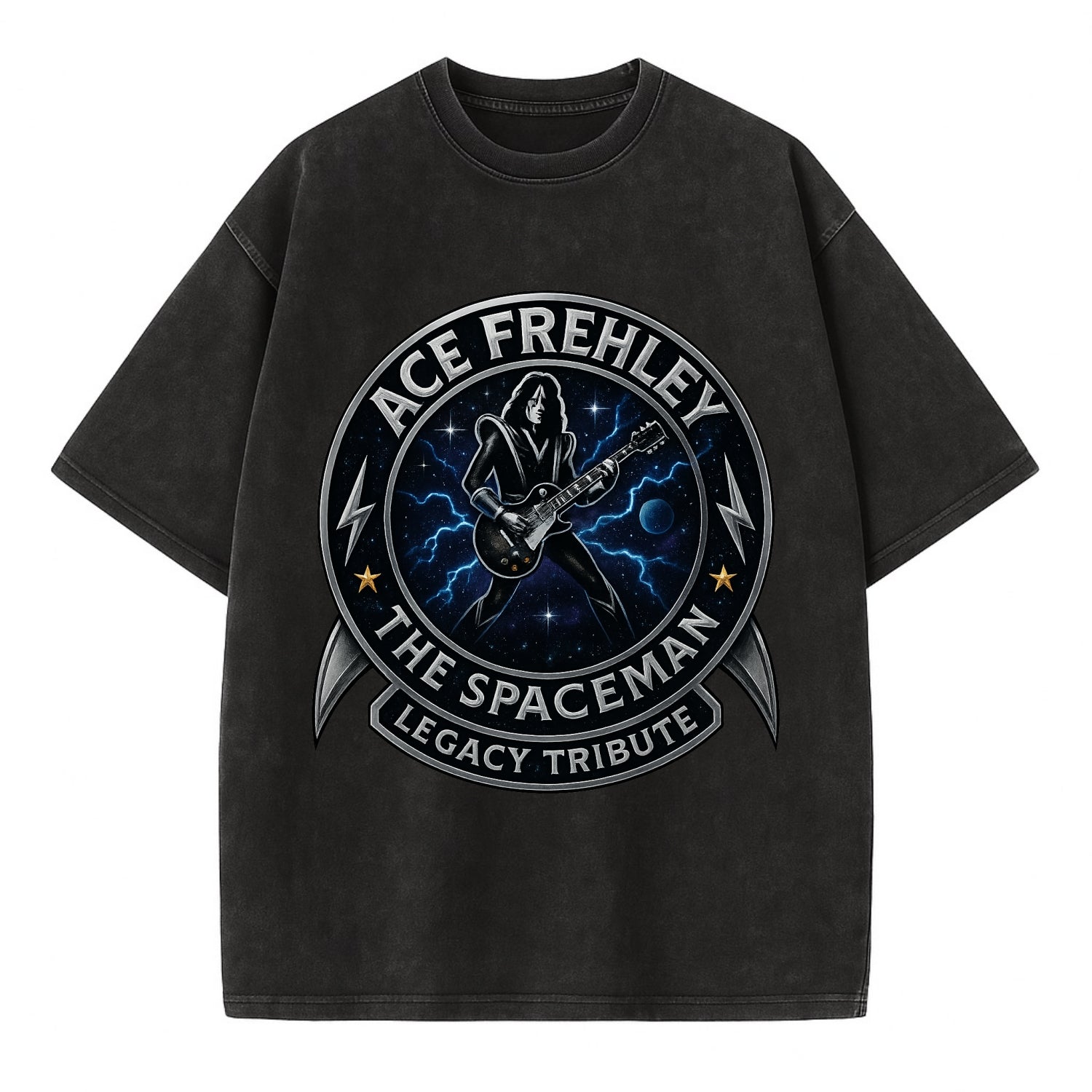 Ace Legacy Seal - Vintage T-shirt - Black