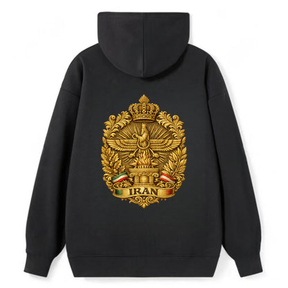 Iran Fire Temple Emblem - Classic Pullover Hoodie - Black