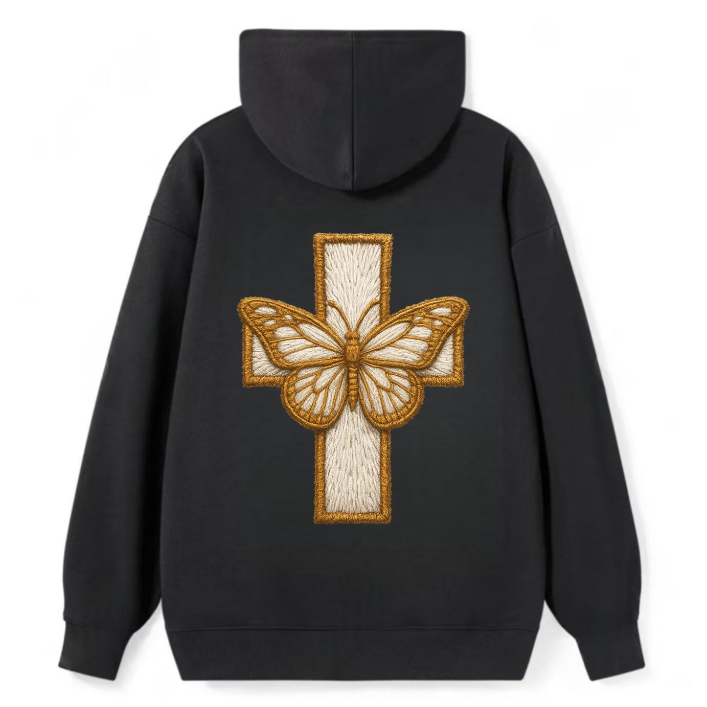 Resurrection Cross  - Classic Pullover Hoodie - Black