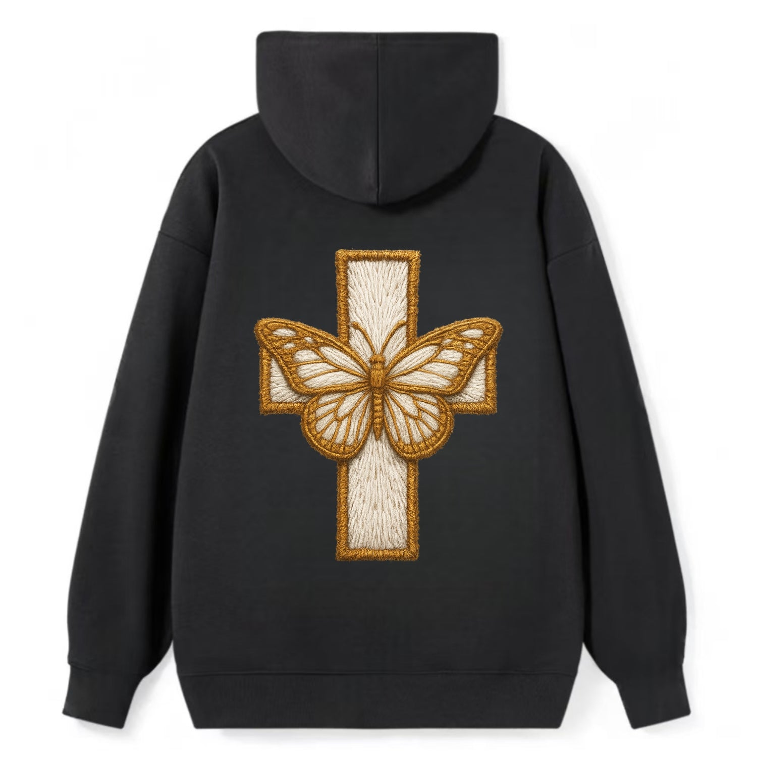 Resurrection Cross  - Classic Pullover Hoodie - Black