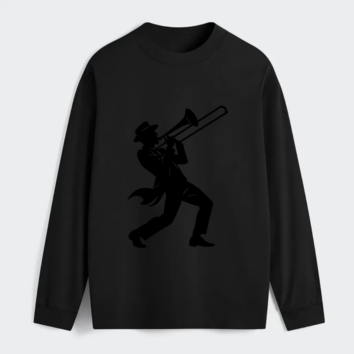 Trombone player jazz improvisation - Classic Long Sleeve Shirt - Black