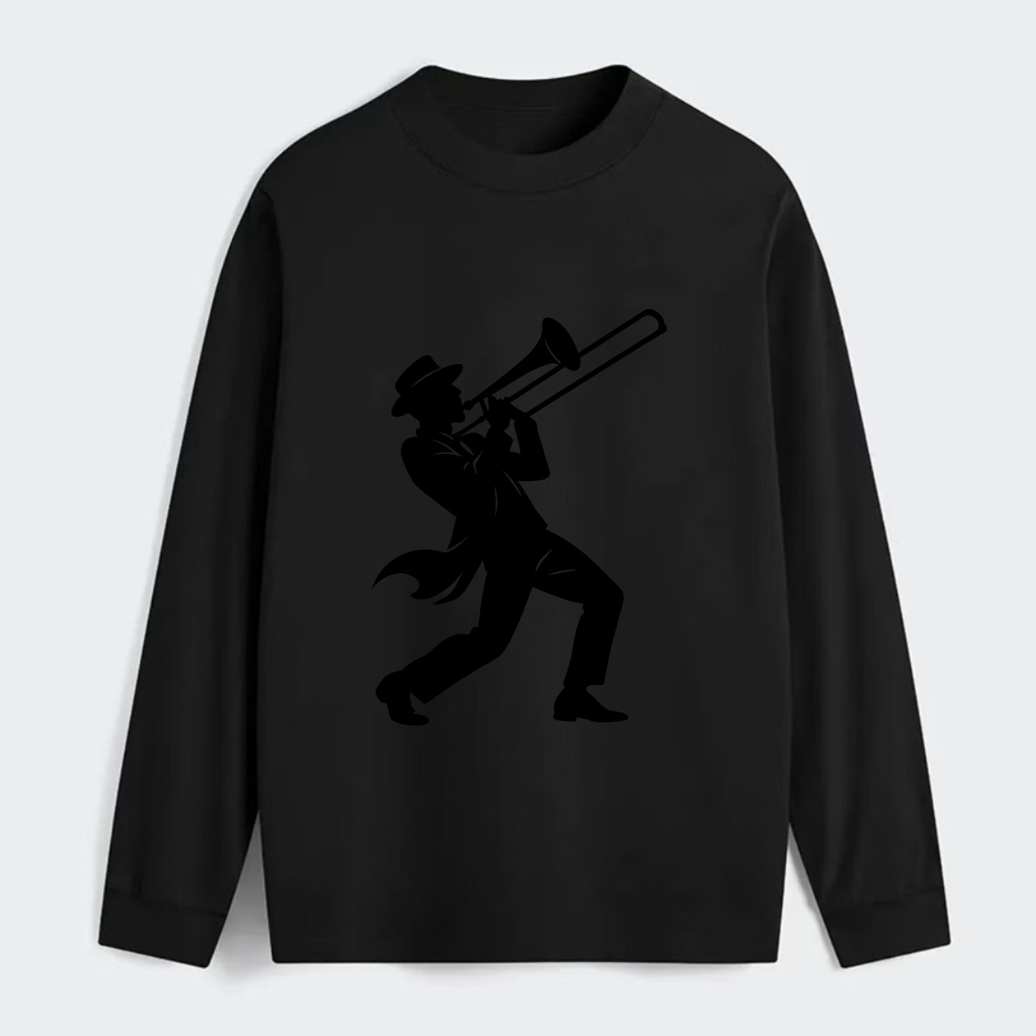 Trombone player jazz improvisation - Classic Long Sleeve Shirt - Black
