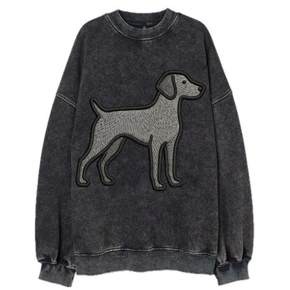 Weimaraner - Trendy gray ghost design wi - Vintage Sweatshirt - Black
