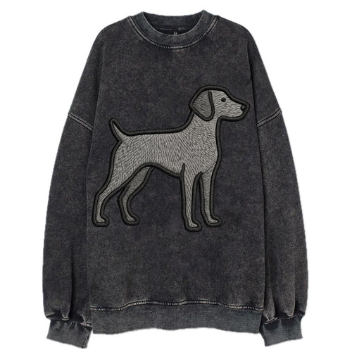 Weimaraner - Trendy gray ghost design wi - Vintage Sweatshirt