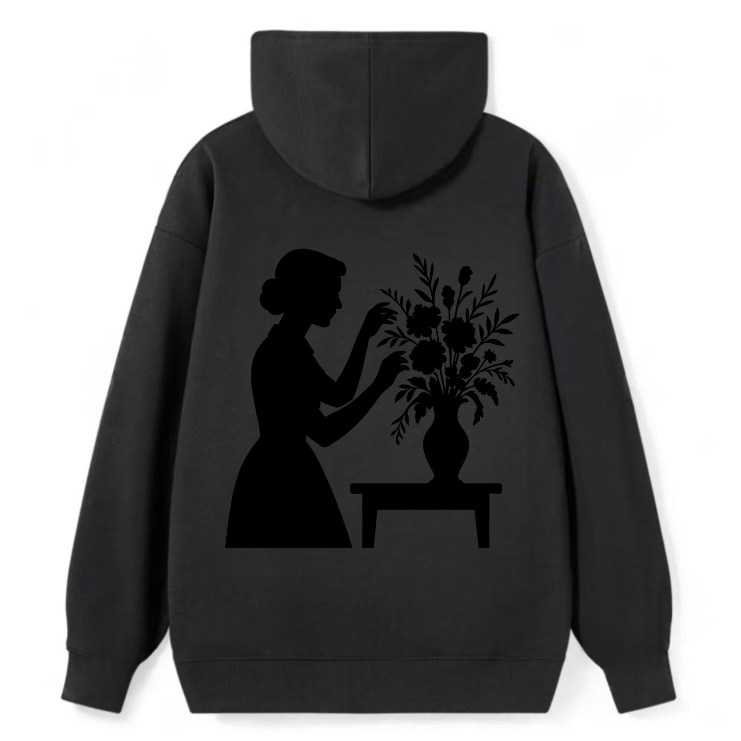 Florist arranging dramatic bouquet - Classic Pullover Hoodie - Black
